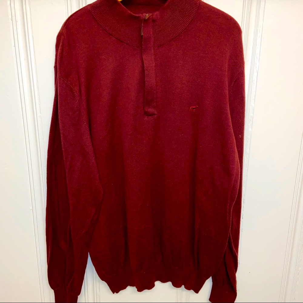 Southern Point Co. Quarter zip Alpaca Sweater